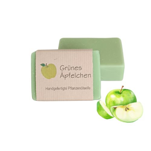 Handgefertigte Naturseife Grünes Äpfelchen